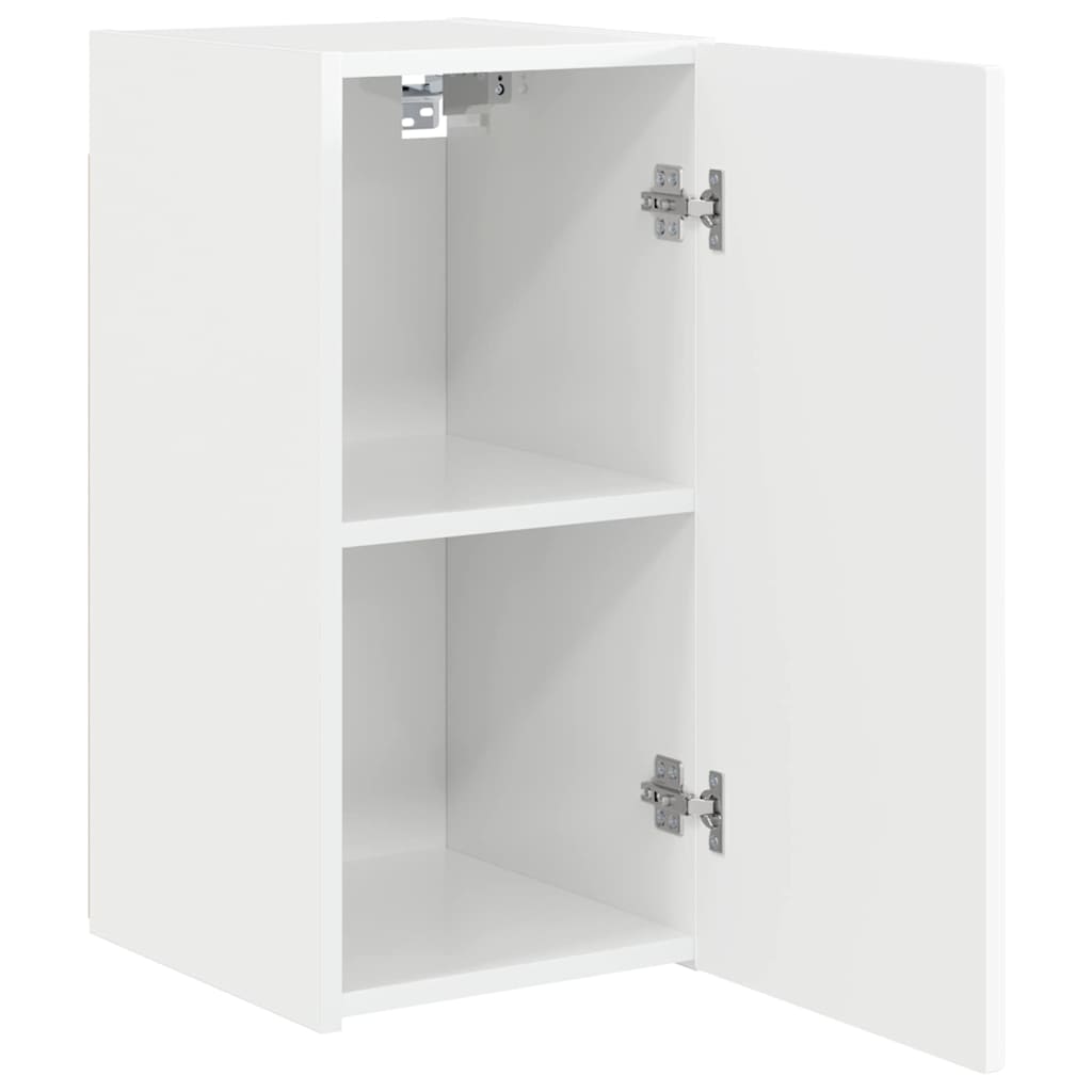 TV Wall Cabinet Gloss White 30 x 31 x 60 cm Engineered Wood
