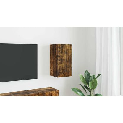 TV Wall Cabinet Smoked Oak 30 x 31 x 60 cm Engineered Wood