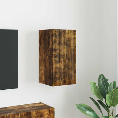 TV Wall Cabinet Smoked Oak 30 x 31 x 60 cm Engineered Wood