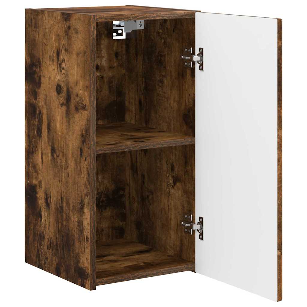 TV Wall Cabinet Wall-mounted 2 pcs Smoked Oak 30 x 31 x 60 cm