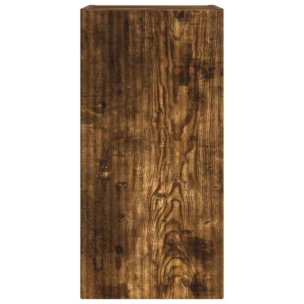 TV Wall Cabinet Wall-mounted 2 pcs Smoked Oak 30 x 31 x 60 cm