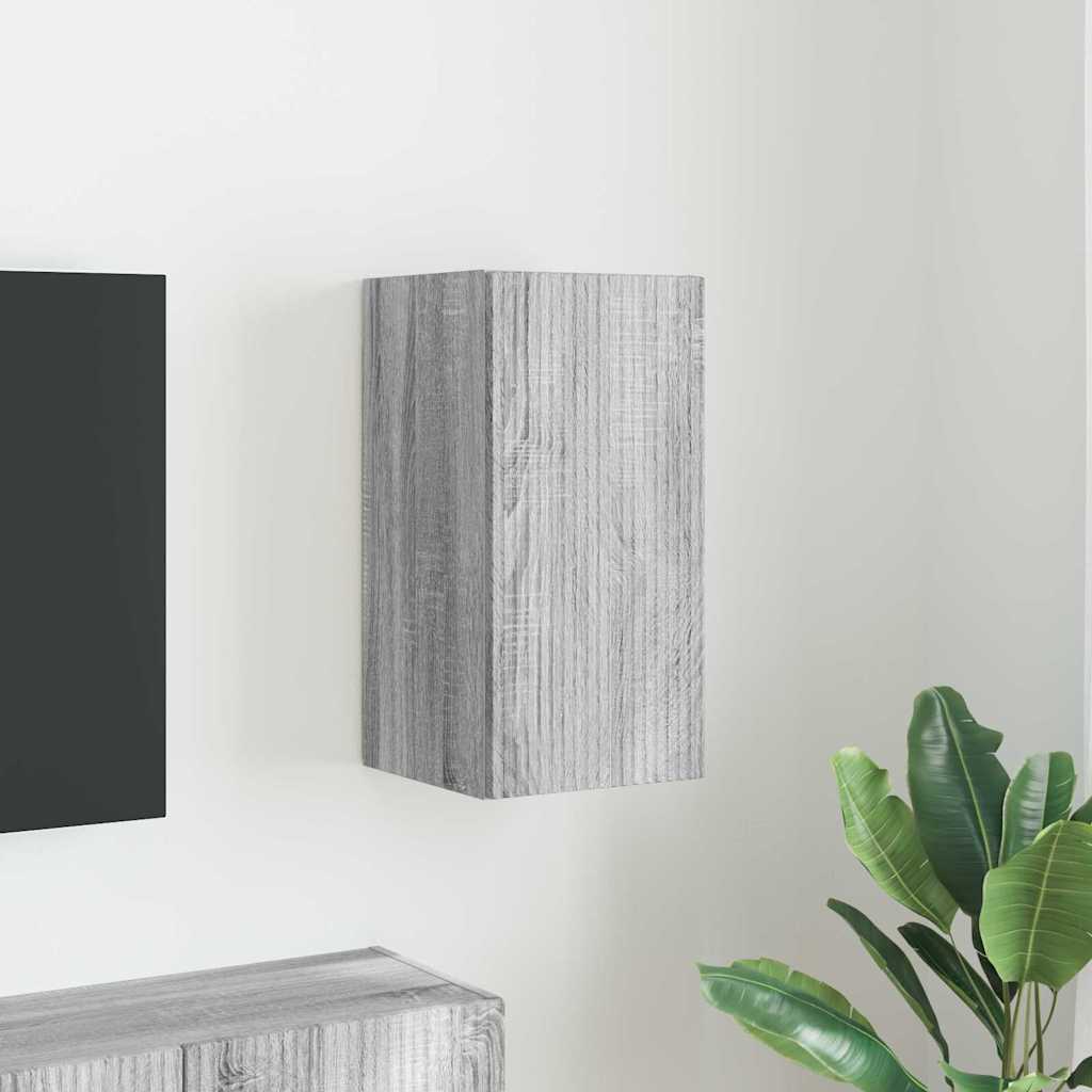 TV Wall Cabinet Grey Sonoma 30 x 31 x 60 cm Engineered Wood