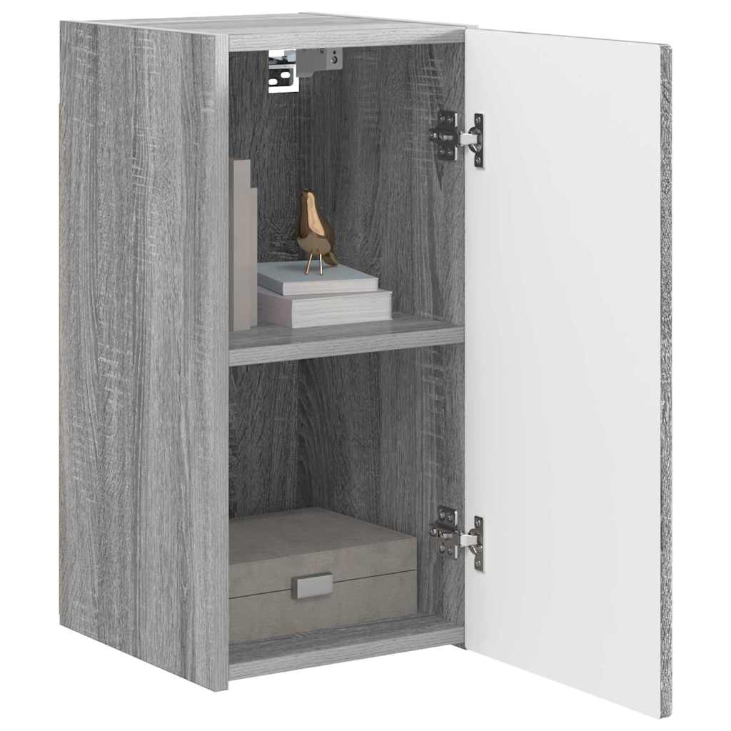 TV Wall Cabinet Grey Sonoma 30 x 31 x 60 cm Engineered Wood