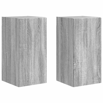 TV Wall Cabinet Wall-mounted 2 pcs Grey Sonoma 30 x 31 x 60 cm