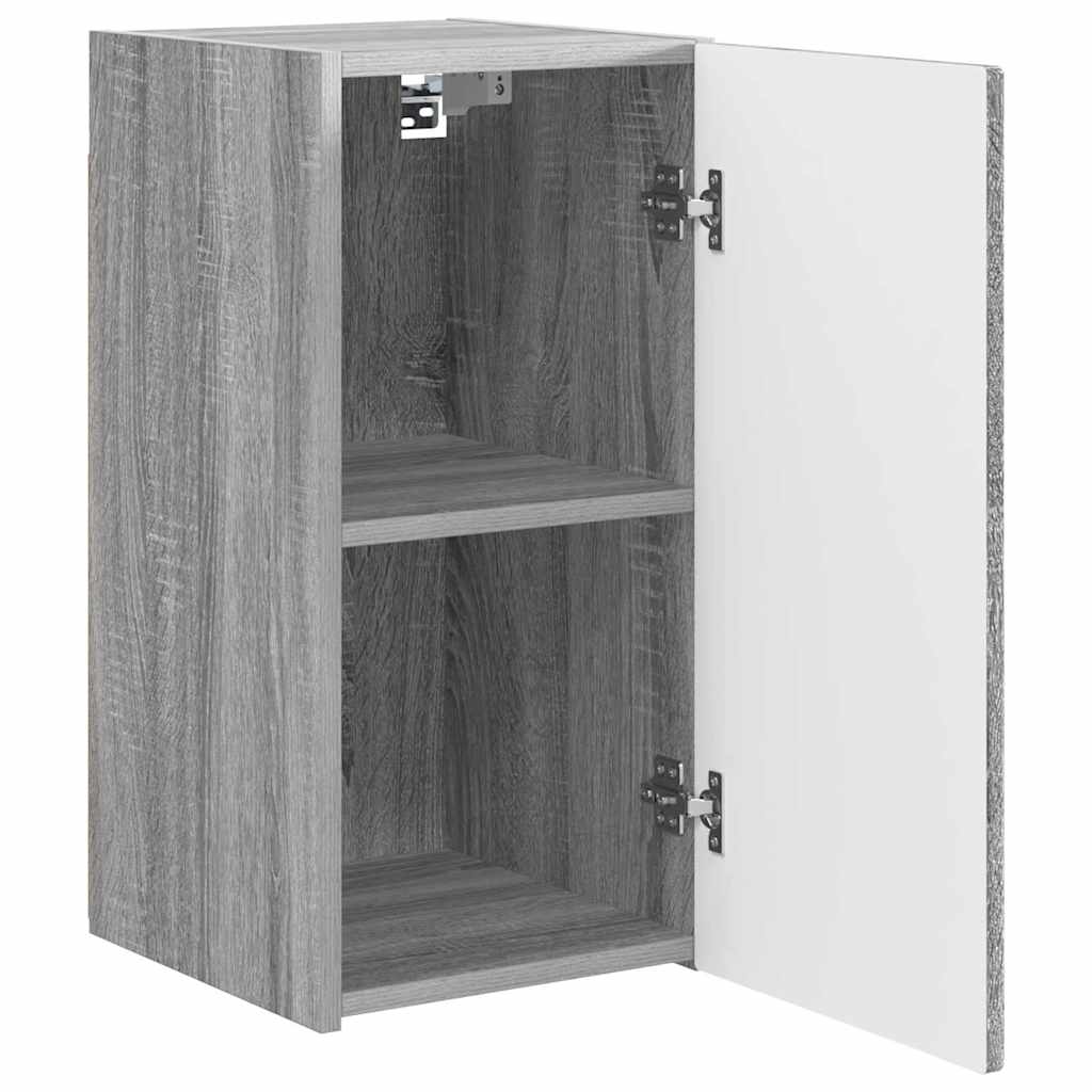TV Wall Cabinet Wall-mounted 2 pcs Grey Sonoma 30 x 31 x 60 cm