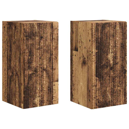 TV Wall Cabinet 2 pcs Old Wood 30 x 31 x 60 cm Engineered Wood