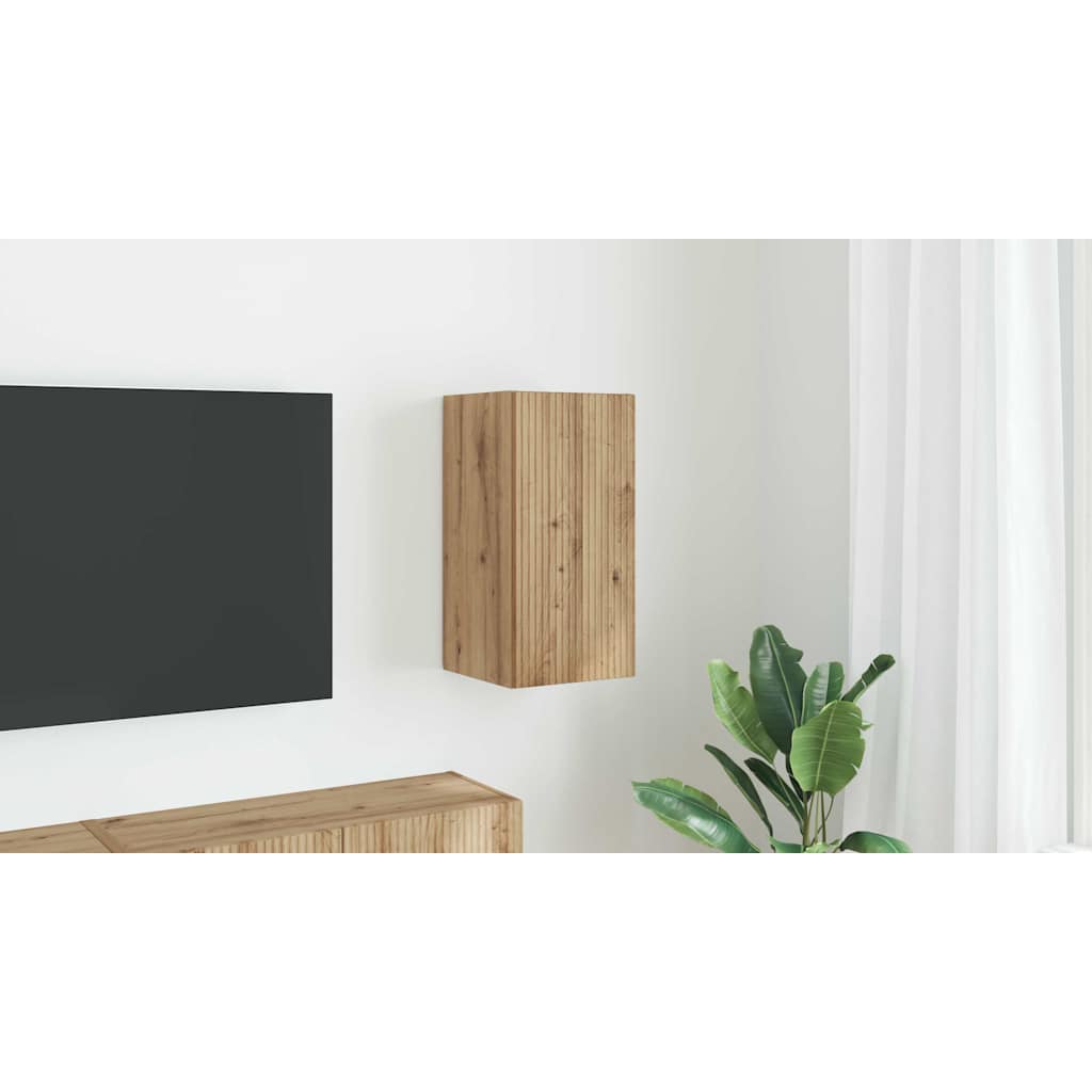 TV Wall Cabinet Artisian Oak 30 x 31 x 60 cm Engineered Wood