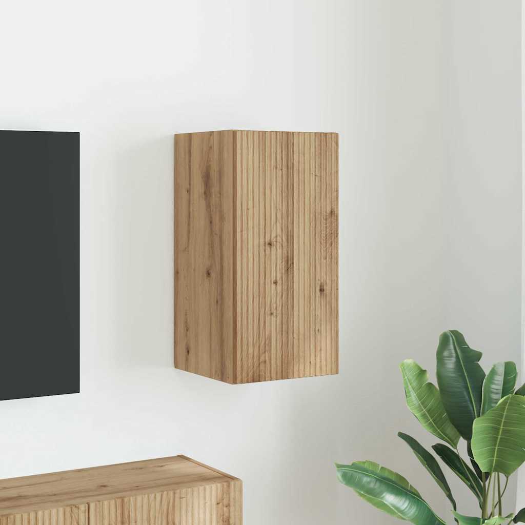 TV Wall Cabinet Artisian Oak 30 x 31 x 60 cm Engineered Wood