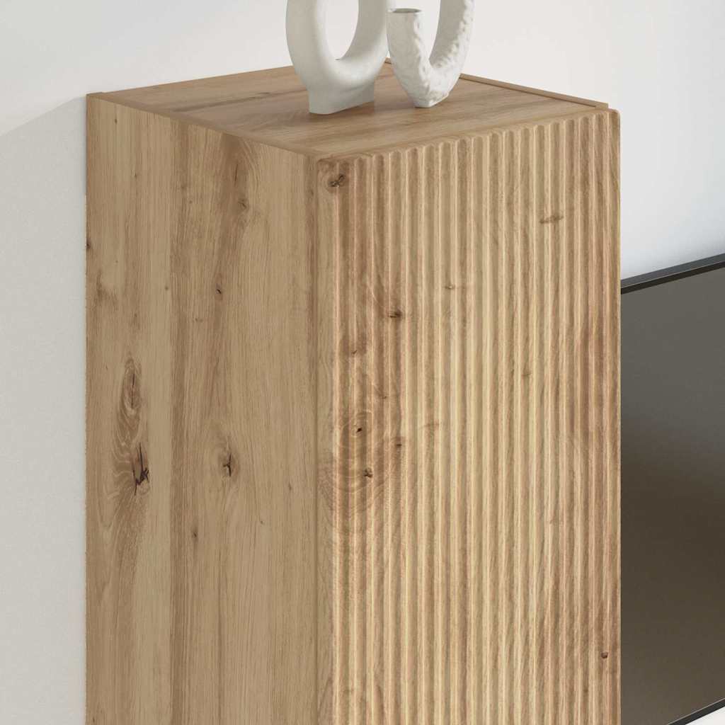 TV Wall Cabinet Wall-mounted 2 pcs Artisian Oak 30 x 31 x 60 cm