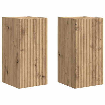 TV Wall Cabinet Wall-mounted 2 pcs Artisian Oak 30 x 31 x 60 cm