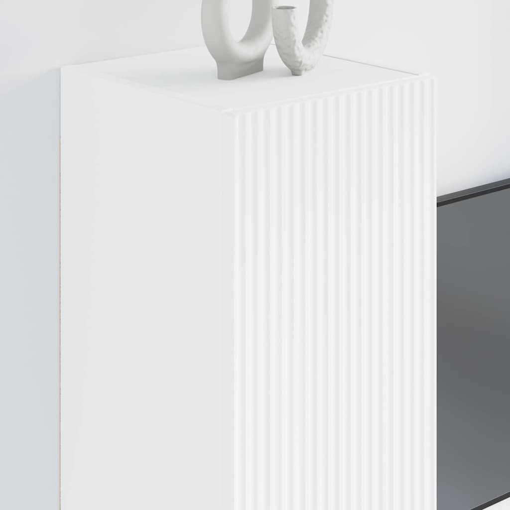 TV Wall Cabinet White 30 x 31 x 80 cm Engineered Wood