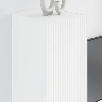 TV Wall Cabinet White 30 x 31 x 80 cm Engineered Wood