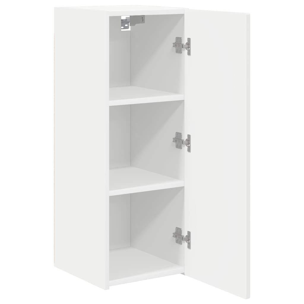 TV Wall Cabinet White 30 x 31 x 80 cm Engineered Wood