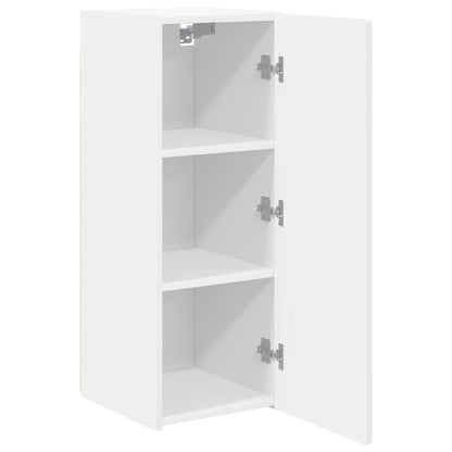 TV Wall Cabinet White 30 x 31 x 80 cm Engineered Wood
