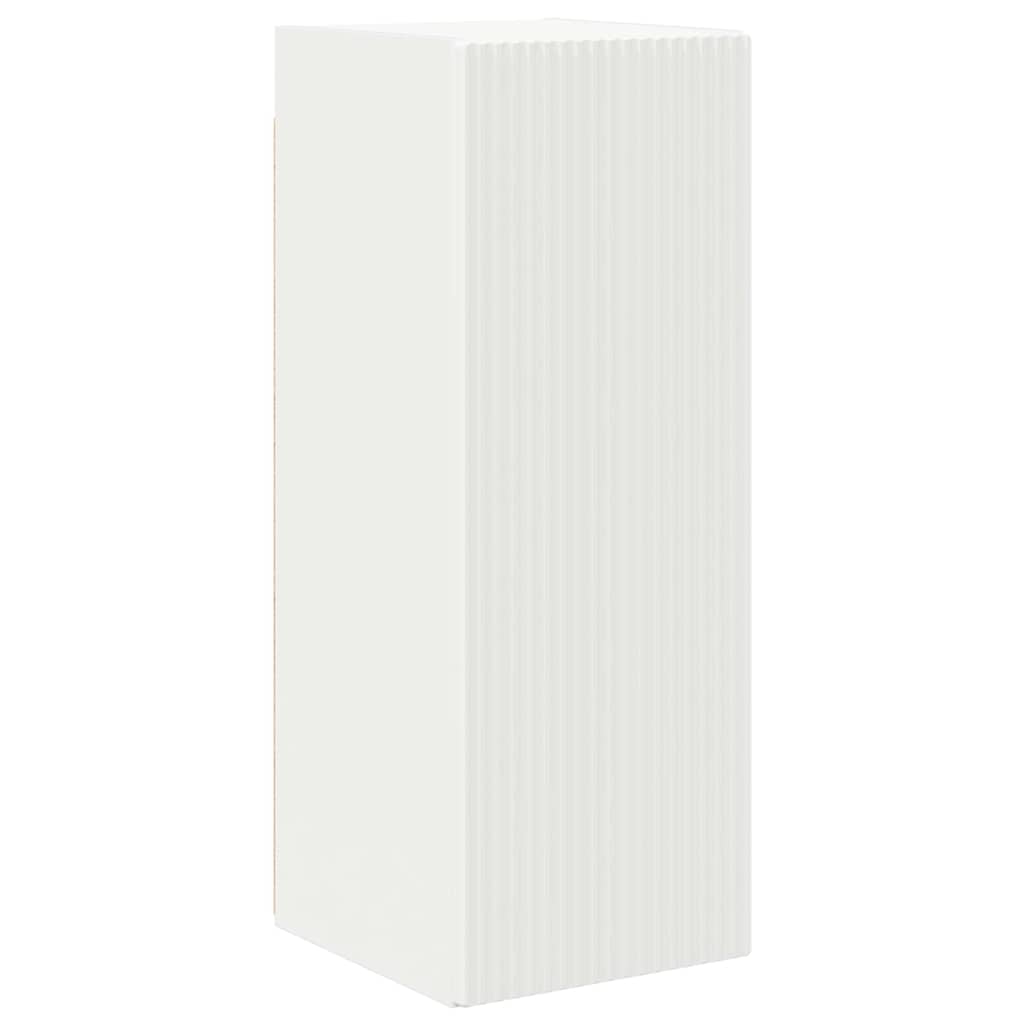 TV Wall Cabinet 2 pcs White 30 x 31 x 80 cm Engineered Wood