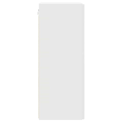 TV Wall Cabinet 2 pcs White 30 x 31 x 80 cm Engineered Wood