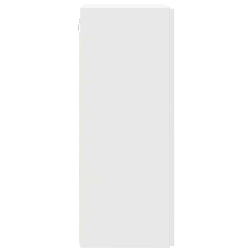 TV Wall Cabinet 2 pcs White 30 x 31 x 80 cm Engineered Wood