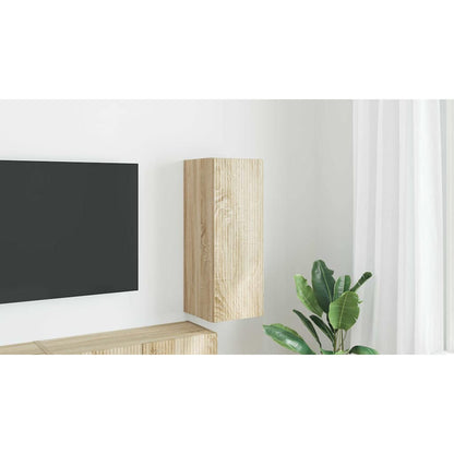 TV Wall Cabinet Sonoma 30 x 31 x 80 cm Engineered Wood