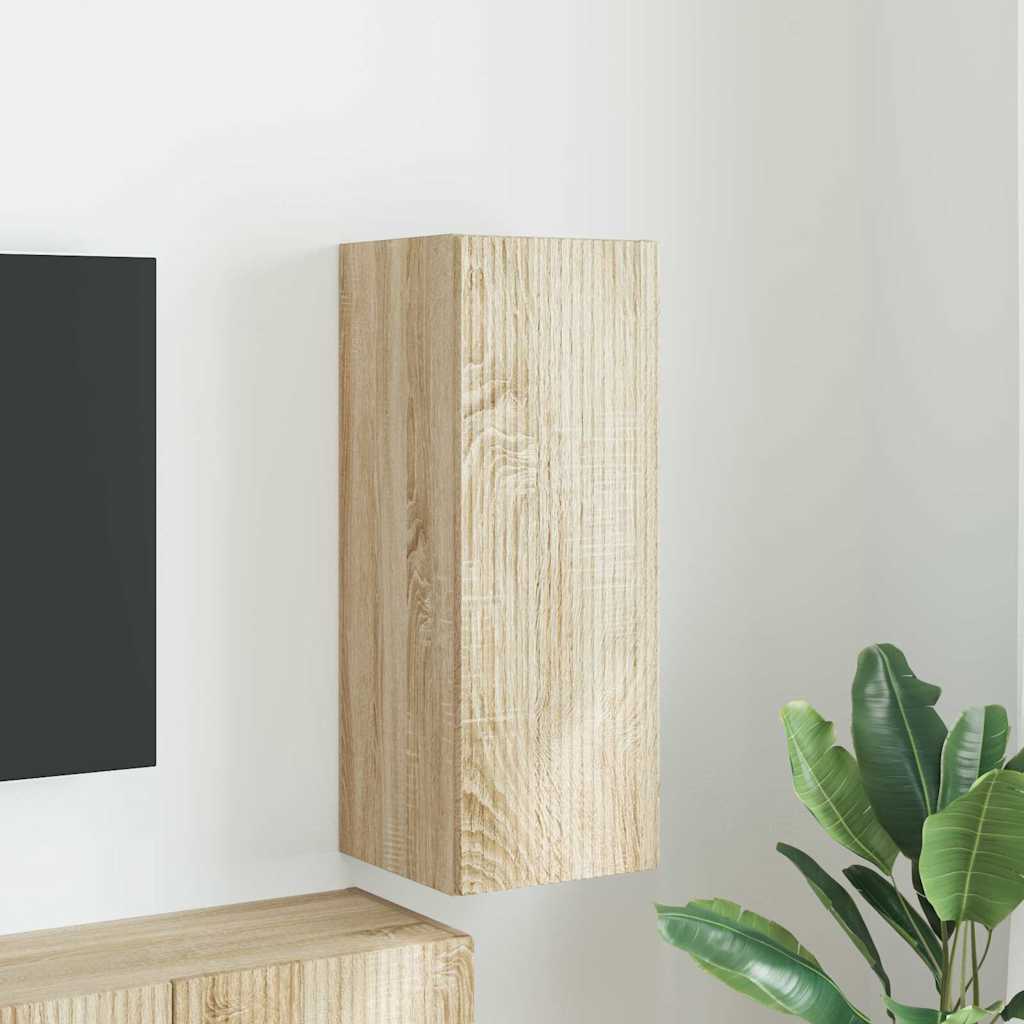 TV Wall Cabinet Sonoma 30 x 31 x 80 cm Engineered Wood