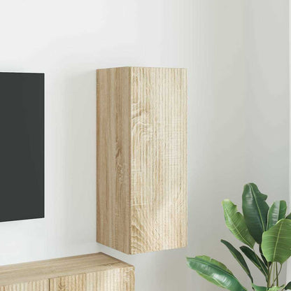 TV Wall Cabinet Sonoma 30 x 31 x 80 cm Engineered Wood