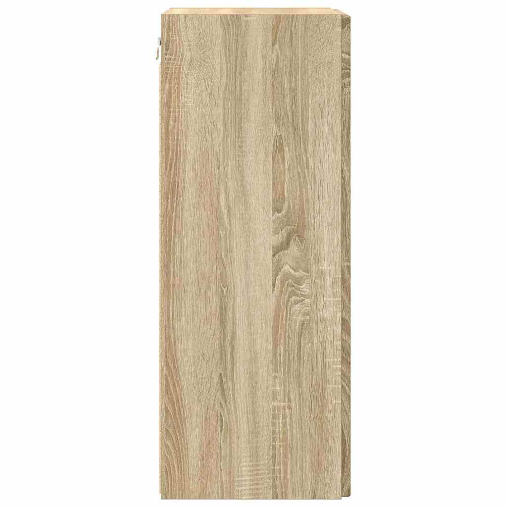 TV Wall Cabinet Sonoma 30 x 31 x 80 cm Engineered Wood
