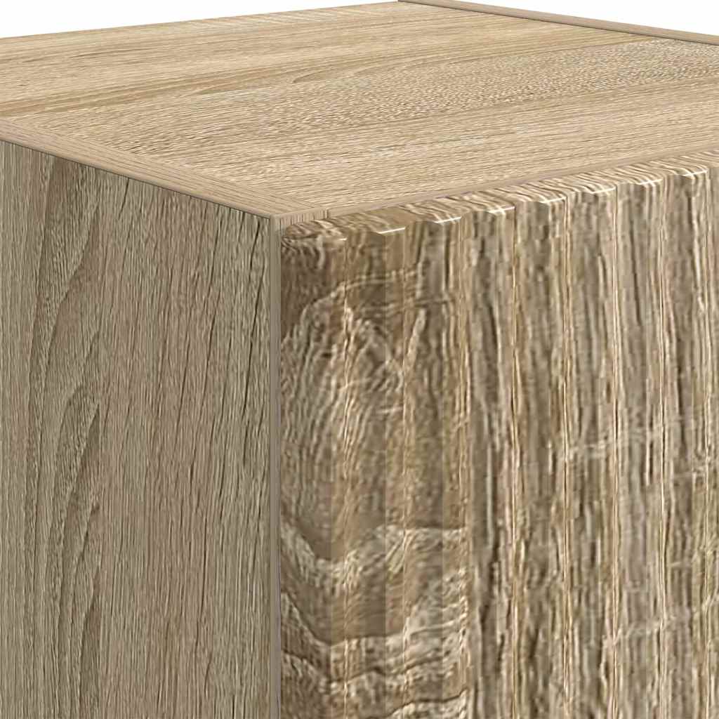 TV Wall Cabinet 2 pcs Sonoma 30 x 31 x 80 cm Engineered Wood