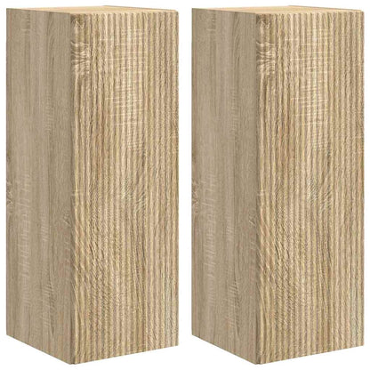 TV Wall Cabinet 2 pcs Sonoma 30 x 31 x 80 cm Engineered Wood