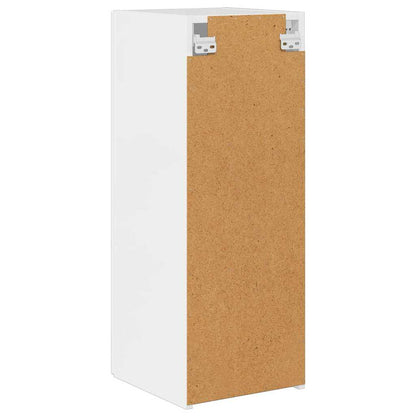 TV Wall Cabinet Gloss White 30 x 31 x 80 cm Engineered Wood