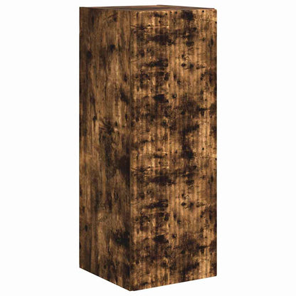 TV Wall Cabinet Smoked Oak 30 x 31 x 80 cm Engineered Wood