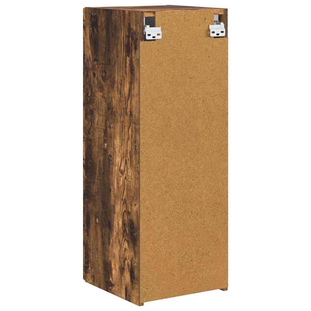 TV Wall Cabinet Smoked Oak 30 x 31 x 80 cm Engineered Wood