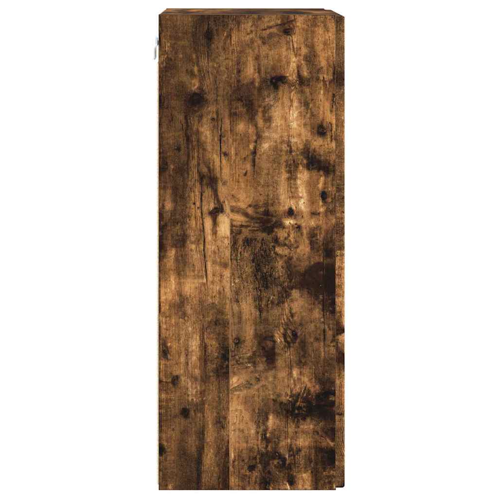 TV Wall Cabinet Smoked Oak 30 x 31 x 80 cm Engineered Wood