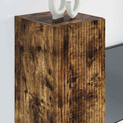 TV Wall Cabinet Wall-mounted 2 pcs Smoked Oak 30 x 31 x 80 cm