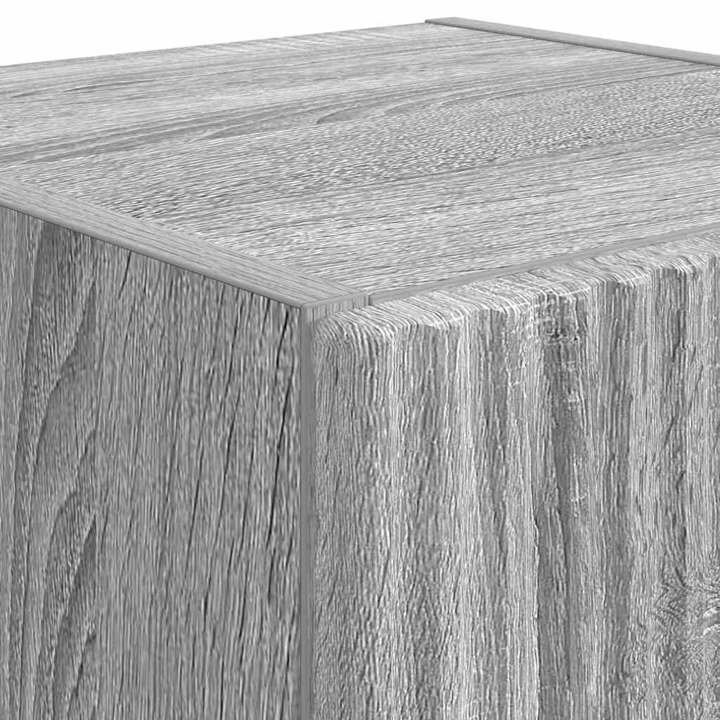 TV Wall Cabinet Grey Sonoma 30 x 31 x 80 cm Engineered Wood