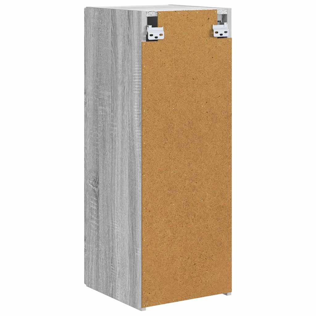 TV Wall Cabinet Grey Sonoma 30 x 31 x 80 cm Engineered Wood