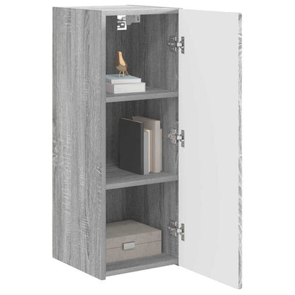 TV Wall Cabinet Grey Sonoma 30 x 31 x 80 cm Engineered Wood