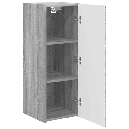 TV Wall Cabinet Wall-mounted 2 pcs Grey Sonoma 30 x 31 x 80 cm