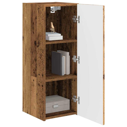 TV Wall Cabinet 2 pcs Old Wood 30 x 31 x 80 cm Engineered Wood