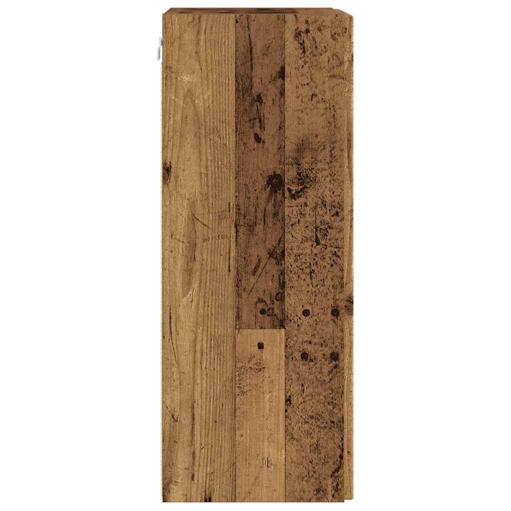 TV Wall Cabinet 2 pcs Old Wood 30 x 31 x 80 cm Engineered Wood