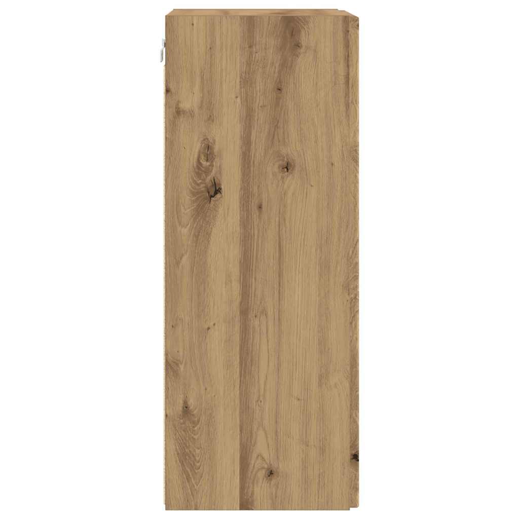 TV Wall Cabinet Artisian Oak 30 x 31 x 80 cm Engineered Wood