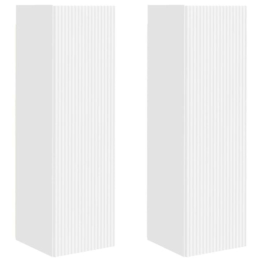 TV Wall Cabinet 2 pcs White 30 x 31 x 100 cm Engineered Wood