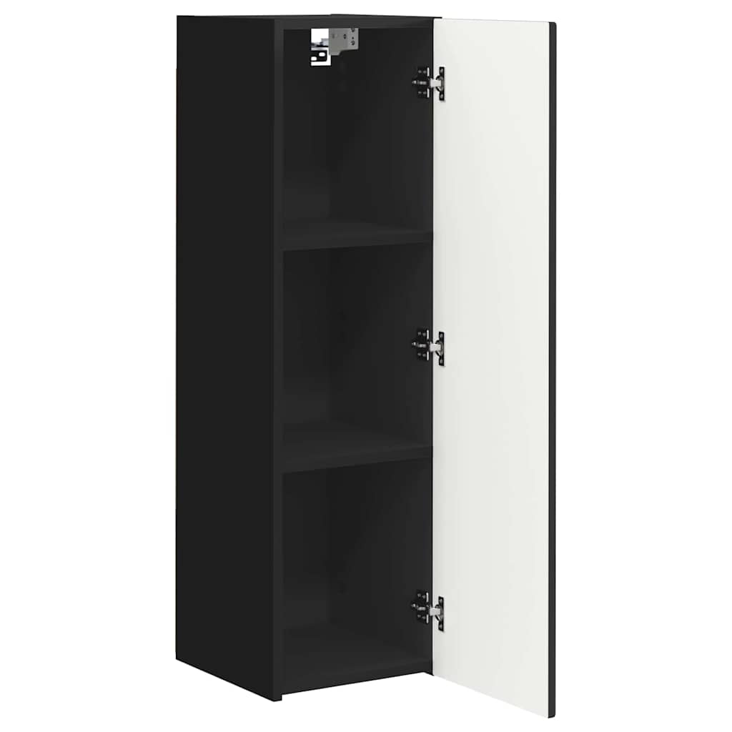 TV Wall Cabinet Black 30 x 31 x 100 cm Engineered Wood