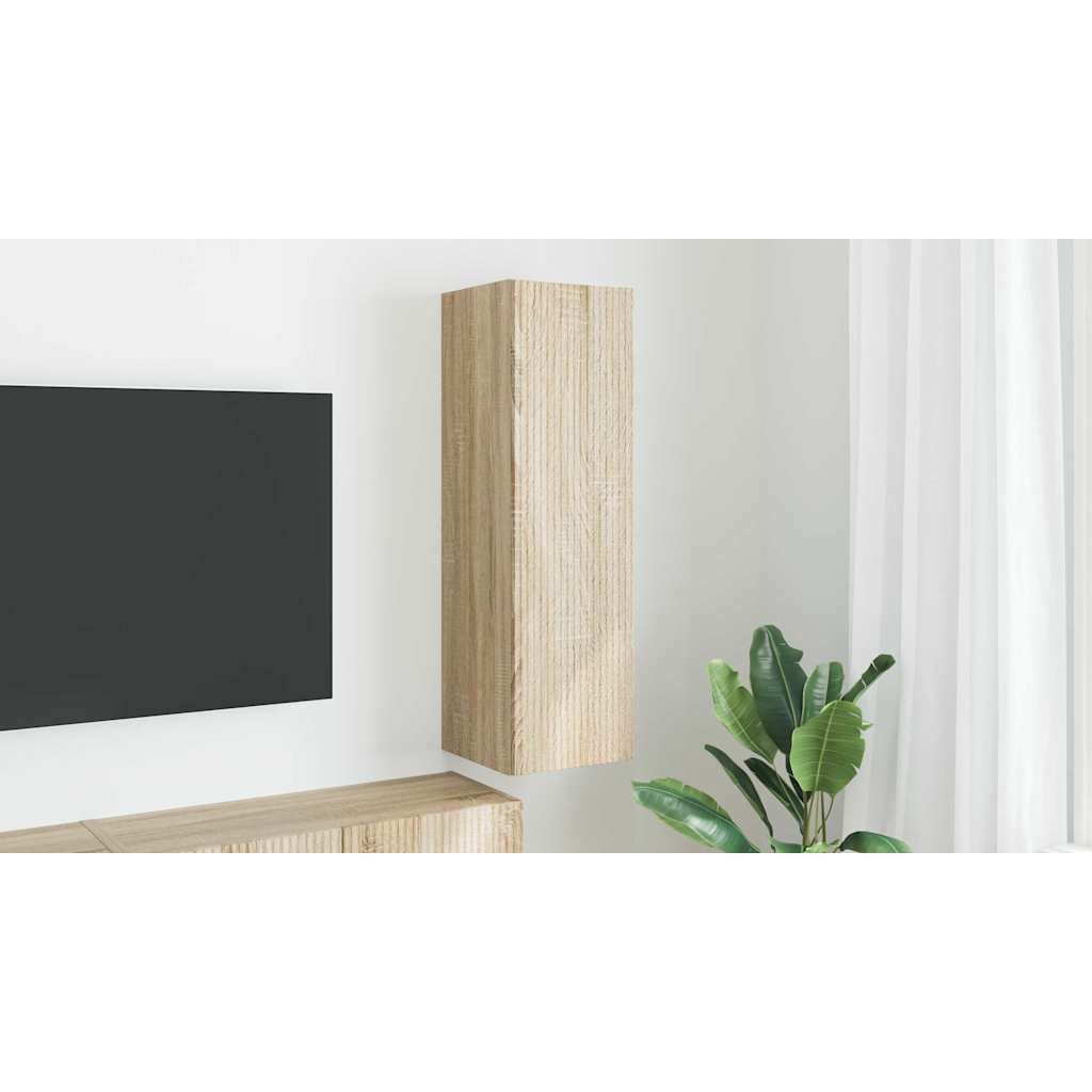 TV Wall Cabinet Sonoma 30 x 31 x 100 cm Engineered Wood