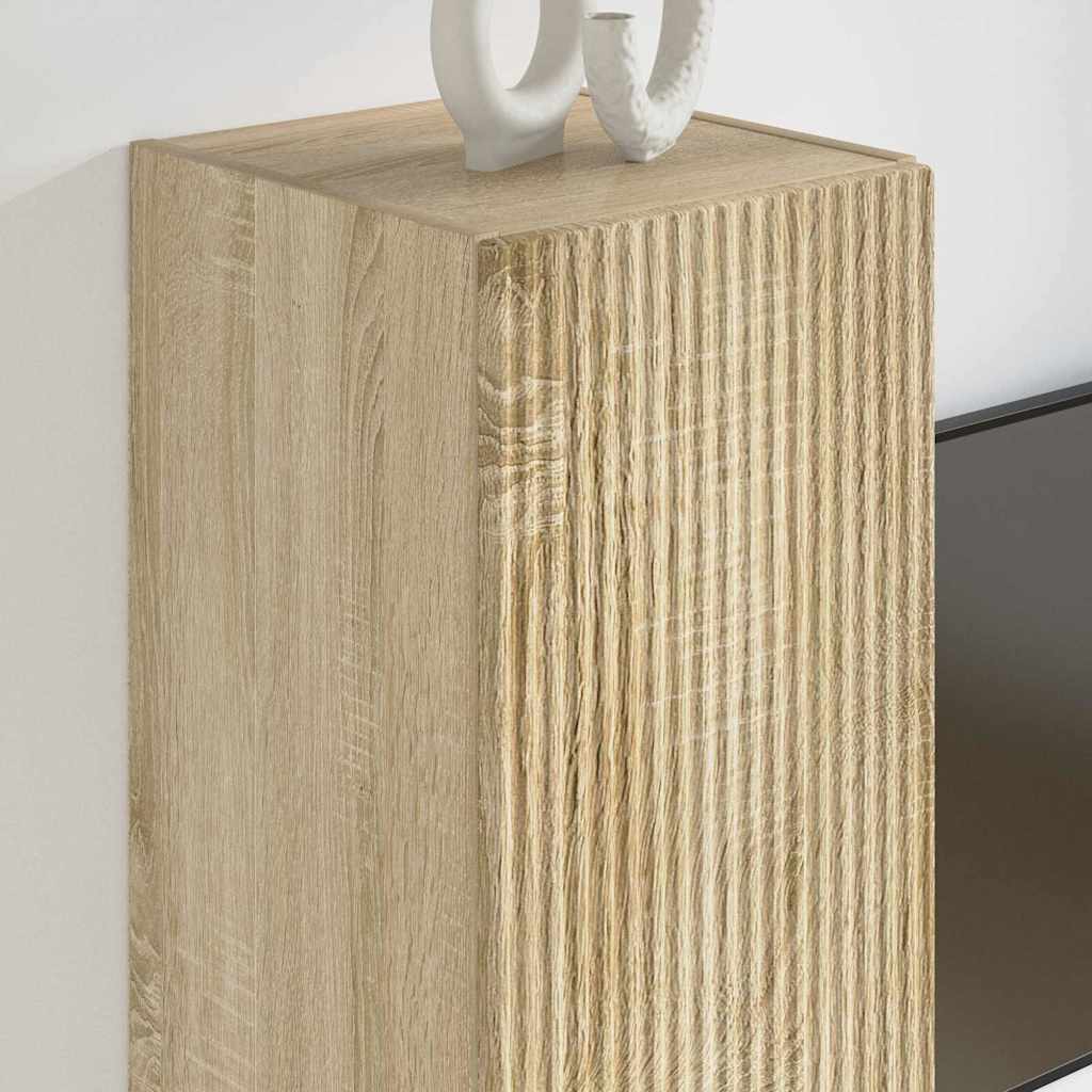 TV Wall Cabinet 2 pcs Sonoma 30 x 31 x 100 cm Engineered Wood