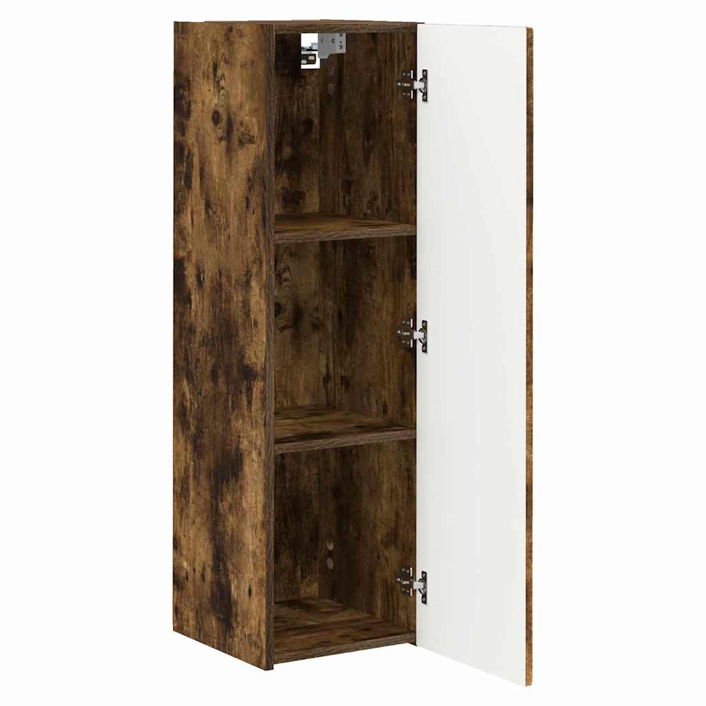 TV Wall Cabinet Smoked Oak 30 x 31 x 100 cm Engineered Wood