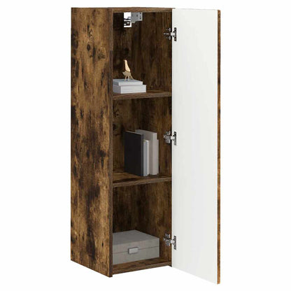 TV Wall Cabinet Smoked Oak 30 x 31 x 100 cm Engineered Wood