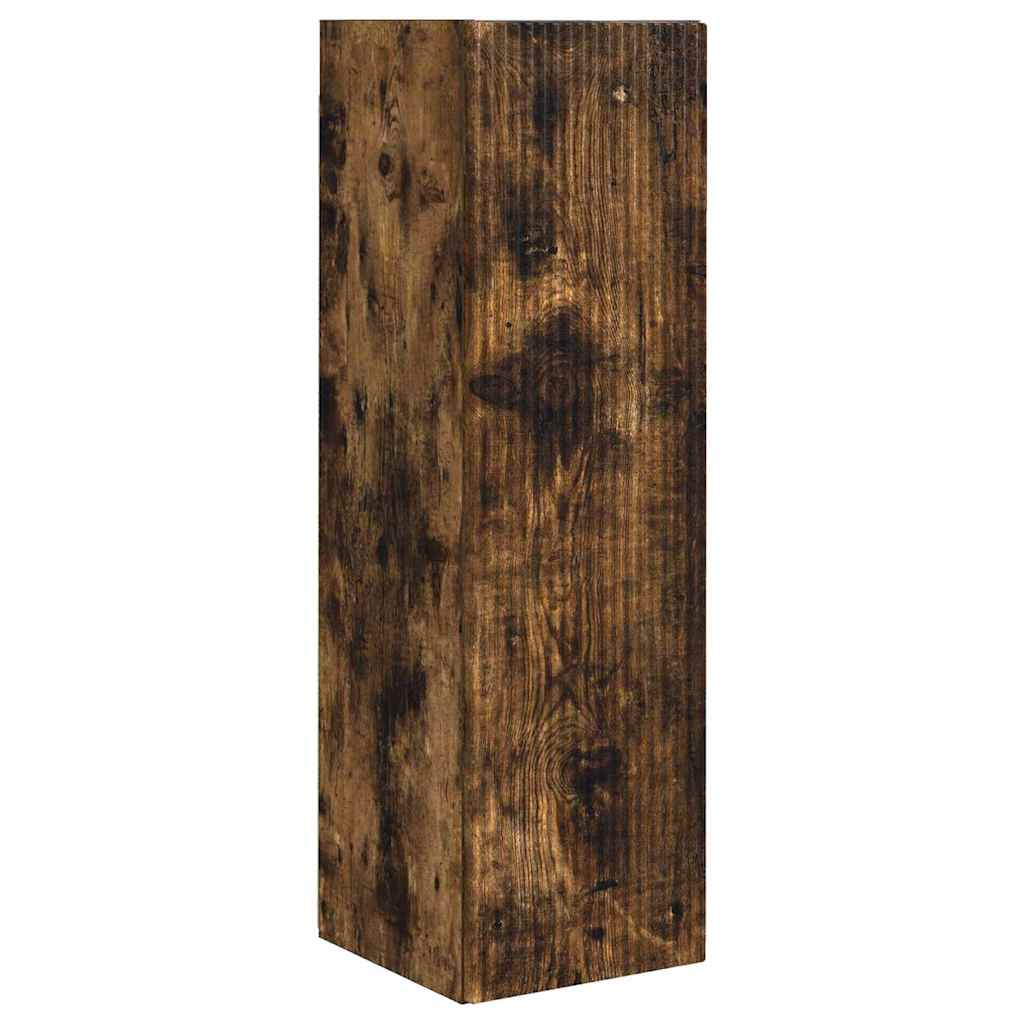 TV Wall Cabinet Wall-mounted 2 pcs Smoked Oak 30 x 31 x 100 cm