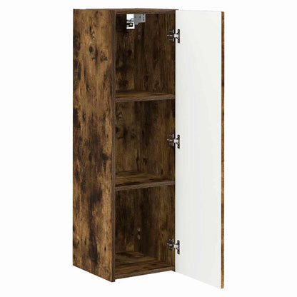 TV Wall Cabinet Wall-mounted 2 pcs Smoked Oak 30 x 31 x 100 cm