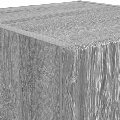 TV Wall Cabinet Grey Sonoma 30 x 31 x 100 cm Engineered Wood