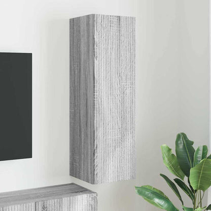 TV Wall Cabinet Grey Sonoma 30 x 31 x 100 cm Engineered Wood