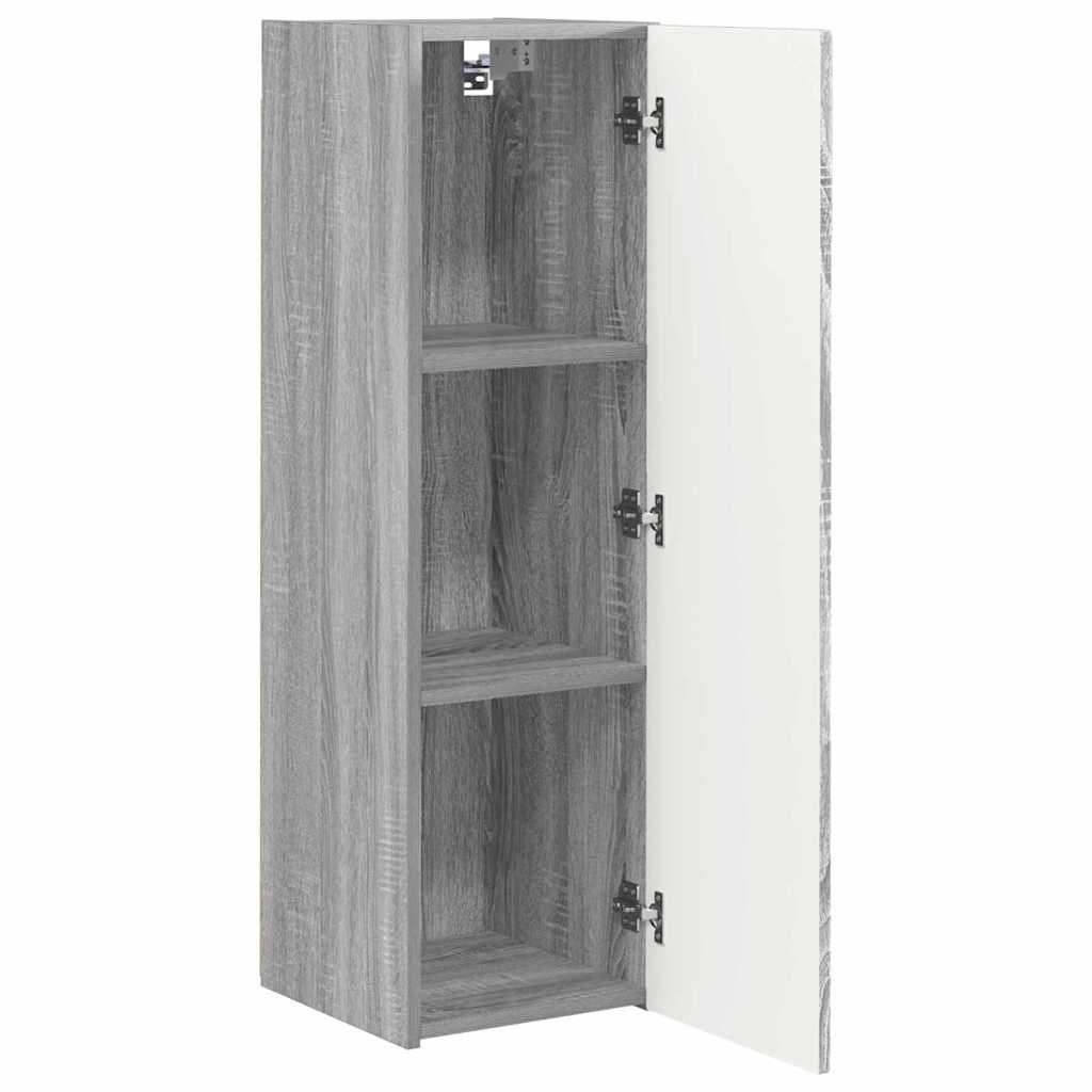 TV Wall Cabinet Grey Sonoma 30 x 31 x 100 cm Engineered Wood